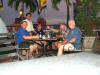 Dana, Shaun, Tim and I on the roof of the Rex for a sundowner