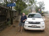 You guessed it.  Me and John's Toyota Fortuner at the Burma border again